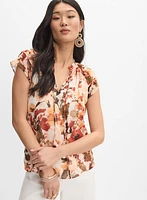 Floral Chiffon Blouse