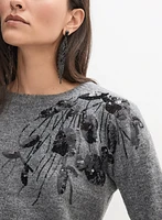 Sequin Embroidered Pullover