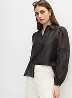 Blouse en voile de coton