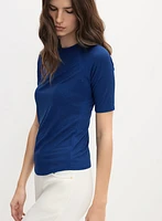 T-shirt à embellissements de pierres