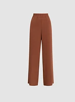 Pantalon jambe large à enfiler