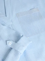 Blouse en lin avec poches à sequins