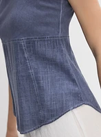 Stretch Cotton Tank Top