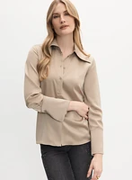 Studded Satin Blouse