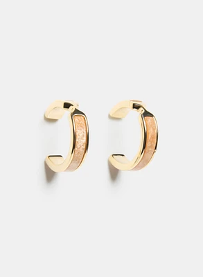 Boucles d'oreilles en anneau ouvert