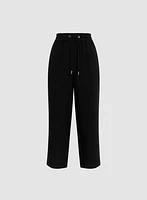Essential Pull-On Drawstring Capris