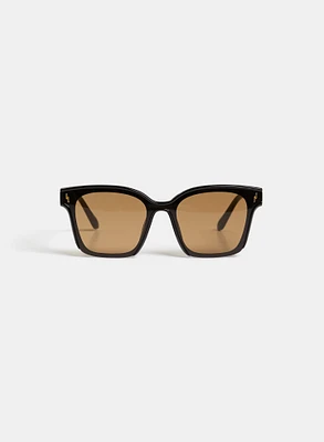 Lunettes de soleil carrées en plastique