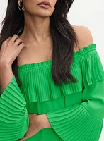 Joseph Ribkoff - Pleated Off-The-Shoulder Dress