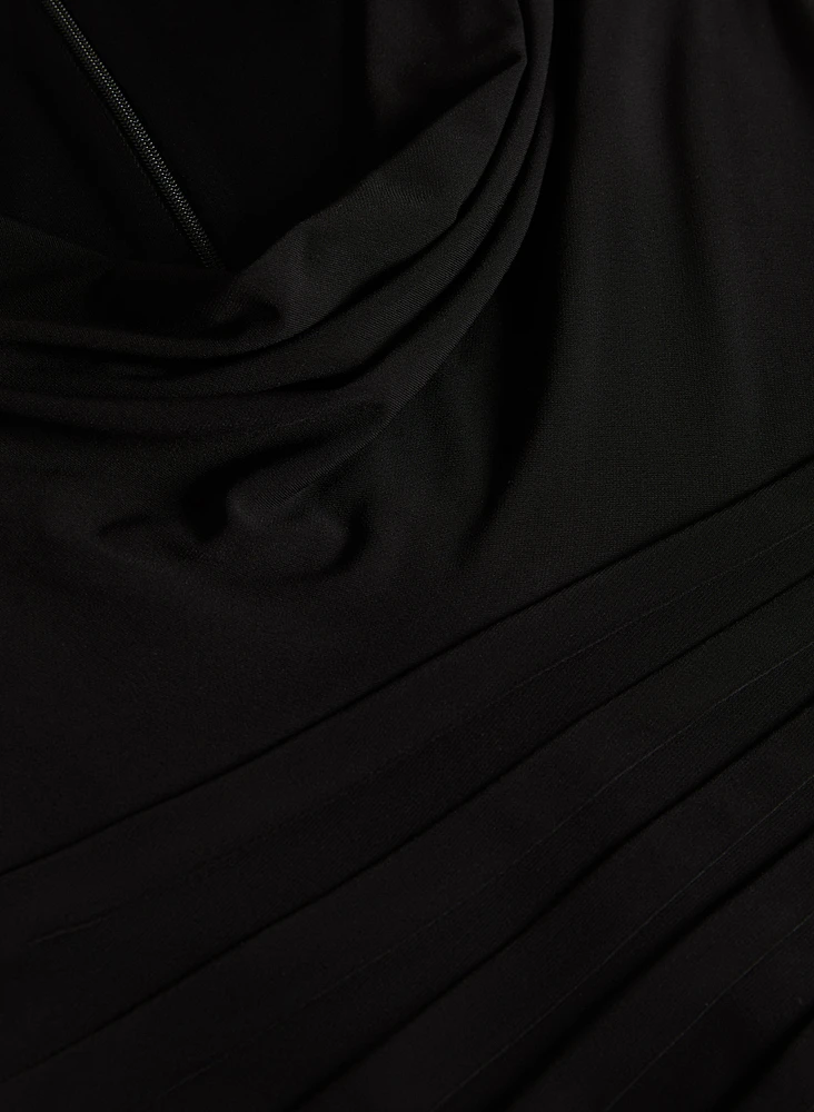 Adrianna Papell - Fitted Cowl Neck Dress