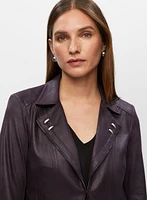 Vex - Veste en faux suède à détails métalliques