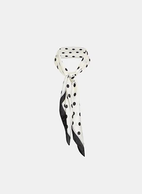 Foulard carré à pois