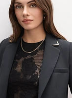 Long Metal Accent Jacket
