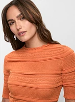 Pull en tricot à ourlet ondulé