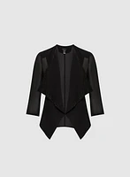 Stud Embellished Sheer Bolero