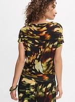 T-shirt à motif abstrait