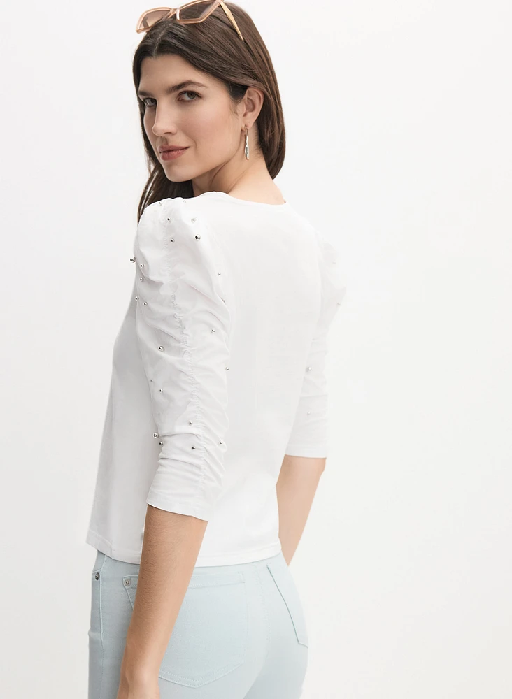 Pearl Detail T-Shirt