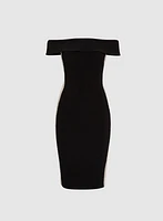 Beaded Mesh Panel Dress