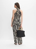 Sleeveless Floral Print Jumpsuit