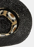 Floral Patchwork Straw Hat