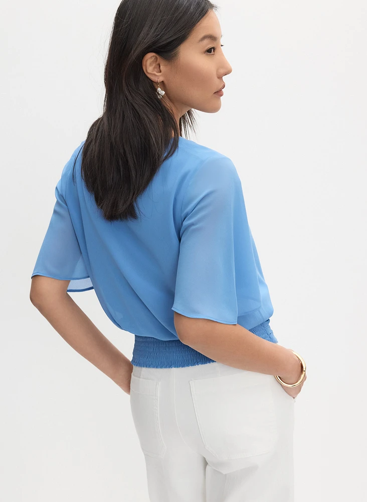 Blouse à manches évasées