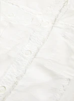 Frayed Linen-Blend Jacket