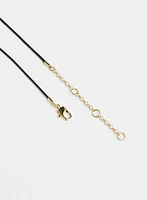 Abstract Ring Pendant Necklace