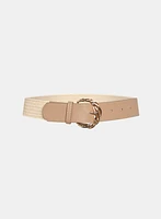 Ceinture en paille tressée