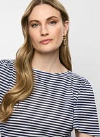 Striped Flare Sleeve T-Shirt