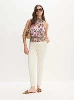 Halter Neck Paisley Print Top
