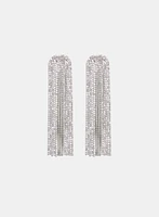 Boucles d'oreilles à cascade de zircons cubiques