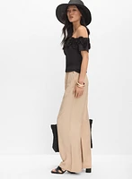 Pantalon large à enfiler