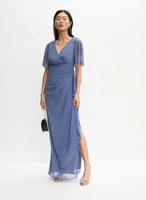Robe de soirée scintillante à perles