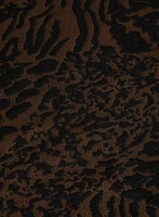Jupe midi à motif léopard