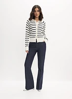 Flare-Leg Denim Pants