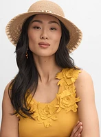Paper Straw Cloche Hat