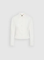 Crinkled Cropped Jacket