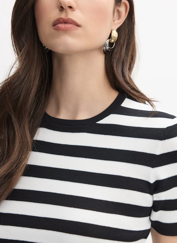Stripe Knit Pullover