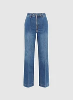 Chain Belt Jeans