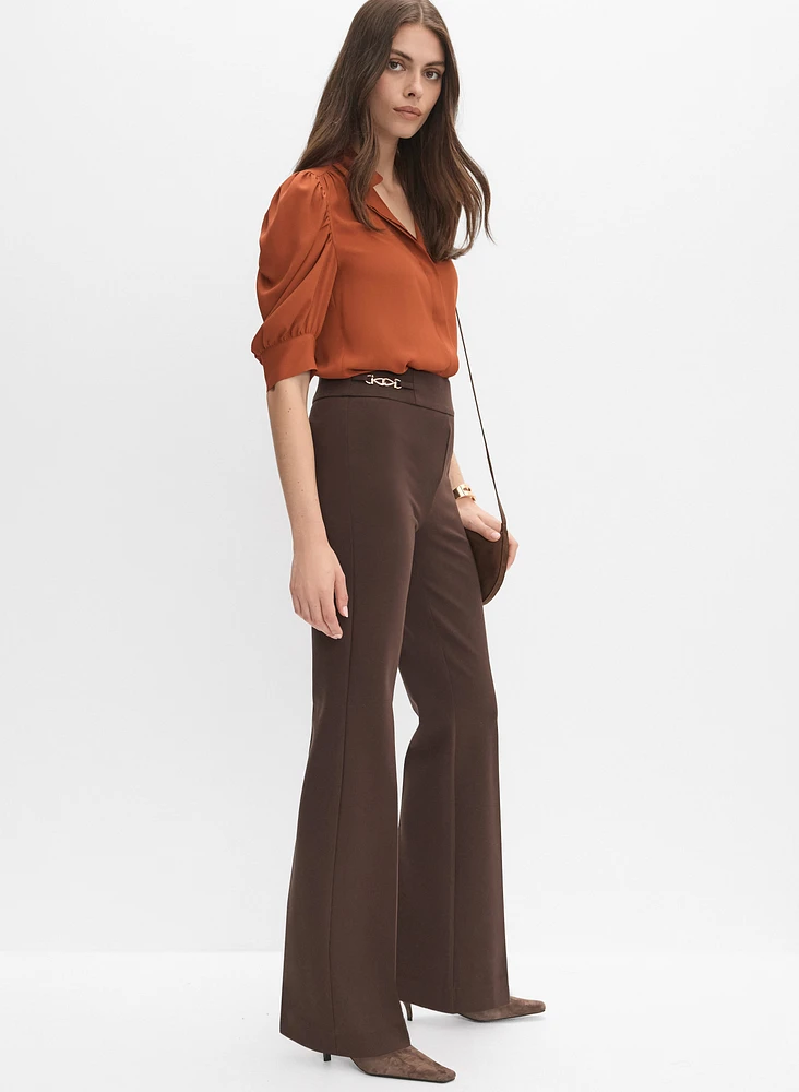 Pantalon à détails de chaine