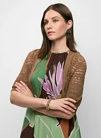 Boléro en tricot pointelle
