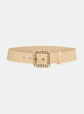 Square Braided Buckle Belt
