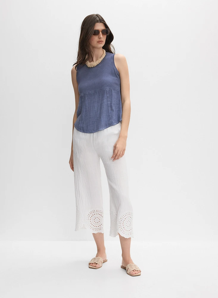 Stretch Cotton Tank Top