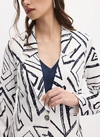 Joseph Ribkoff - Blazer à col cranté motif abstrait