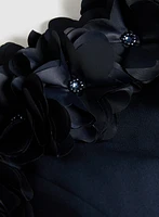 Rosette Off-The-Shoulder Dress