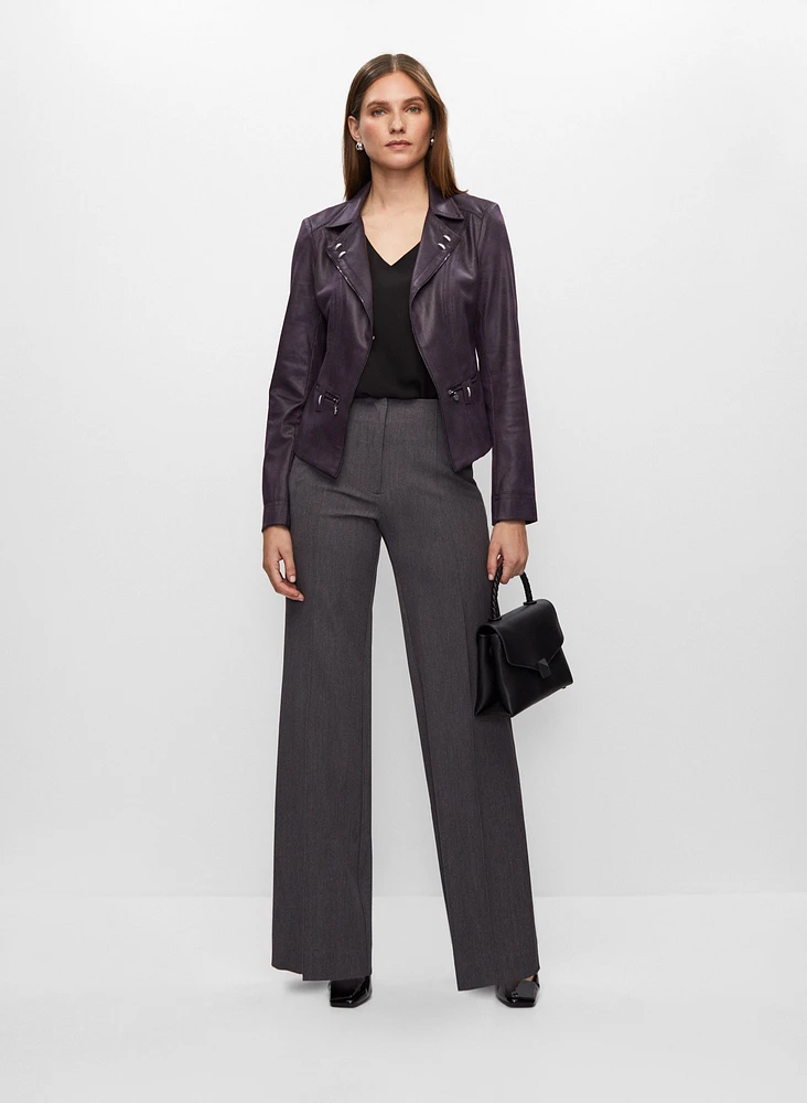 Vex - Veste en faux suède à détails métalliques