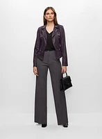 Vex - Veste en faux suède à détails métalliques