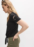 Embroidered Detail T-Shirt