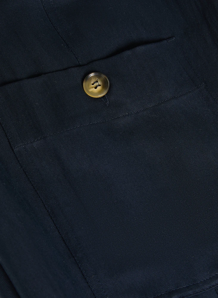 Pantalon à jambe droite poche cargo