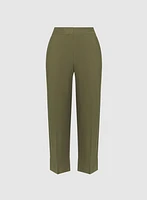 Cuffed Straight-Leg Pants