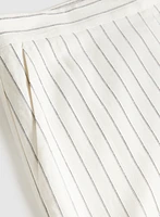 Soho Pinstripe Stretch Linen Pants